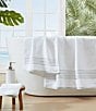 Tommy Bahama Cliff Side 3-Piece Cotton Bath Towel Set, Color:White/Sage - Image 2