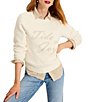 Tommy Bahama Cloud Bay Embroidered Crew Neck Sweater - Image 1