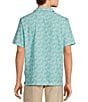 Color:Opal - Image 2 - Coast Parrot Paradise Short Sleeve Polo Shirt