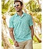 Color:Opal - Image 5 - Coast Parrot Paradise Short Sleeve Polo Shirt