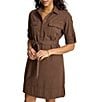 Tommy Bahama Coastal Twill Short Sleeve Button Front Shirt Dress - Image 3