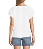 Tommy Bahama Coastalina Linen V-Neck Flutter Top, Color:White - Image 2