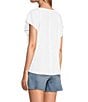 Tommy Bahama Coastalina Linen V-Neck Flutter Top, Color:White - Image 4