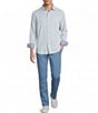 Tommy Bahama Coastline Cord Montecito Stripe Long Sleeve Woven Shirt - Image 3