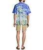 Color:Summer Aqua - Image 4 - Coconut Point Hidden Oasis Woven Shirt