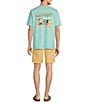 Color:Blue Swell - Image 3 - Collecting Sand Dollars Short Sleeve T-Shirt