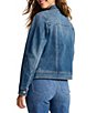Tommy Bahama Cool Tide Stretch Denim Point Collar Long Sleeves Embellished Front yoke Jacket - Image 2