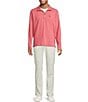 Tommy Bahama Costa Wave Half-Zip Pullover, Color:Wild Geranium - Image 3