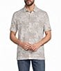 Tommy Bahama Costa Wave Palm Rays Camp Short Sleeve Woven Shirt - Image 1
