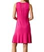 Tommy Bahama Darcy Solid Crew Neck Sleeveless Sheath Dress, Color:Glowing Azal - Image 4