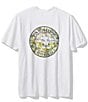 Color:White - Image 1 - Disney Big & Tall Paradise Bound Lux Short Sleeve T-Shirt