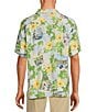 Color:Continental - Image 2 - Disney Postcard To Paradise Short Sleeve Woven Camp Shirt