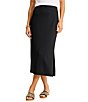 Tommy Bahama Drapey Stretch Ponte Pull-On Midi Pencil Skirt - Image 1