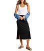 Tommy Bahama Drapey Stretch Ponte Pull-On Midi Pencil Skirt - Image 3