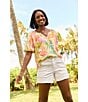 Tommy Bahama Ella Flat Front Stretch Denim Shorts, Color:Sugar Wash - Image 5