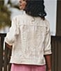 Tommy Bahama Embroidered Beaded Two Palms Point Collar Long Sleeve Jacket - Image 4