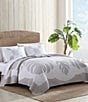 Color:Grey - Image 3 - Embroidered Tropical Molokai Quilt