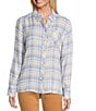 Tommy Bahama Flannel Coast Long Sleeve Button Front Flannel Shirt, Color:Coconut - Image 1