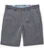 Color:Fog Grey - Image 1 - Flat-Front Straight-Fit Stretch Sateen 10#double; Inseam Boracay Shorts