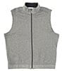 Color:Coal Heather - Image 2 - Reversible Flip Coast Full-Zip Vest