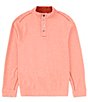 Color:Candy Rose Heather - Image 1 - Flipfield Reversible Snap Mock Pullover