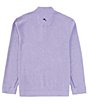 Color:Coastal Violet Heather - Image 2 - Flipfield Reversible Snap Mock Pullover