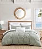 Tommy Bahama Harbor Palm Cotton Reversible Comforter Mini Set, Color:Green - Image 2