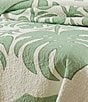Color:Green - Image 3 - Hawaiian Molokai Leaf Cotton Quilt