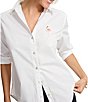 Tommy Bahama Hula Days Collection Woven Poplin Point Collar Long Sleeve Button Front Shirt - Image 1