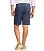 Tommy Bahama Isla Sands Stripe Single Pleat 9#double; Inseam Shorts, Color:Dark Bluestone - Image 2