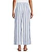 Tommy Bahama Isla Sol Two Palms Coordinating Linen Coulotte Pants, Color:Cobalt Haze - Image 2