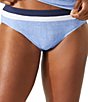 Tommy Bahama Island Cays Color Block Hipster Swim Bottom, Color:Blue Monday Heather - Image 1