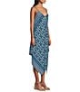 Color:Beaming Blue - Image 3 - Island Cays Ikat Swim Cover-Up Scarf Dress