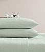 Tommy Bahama Island Cays Pinstripe Cotton Percale Sheet Set, Color:Green - Image 2