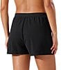 Tommy Bahama Island Cays Solid Textured Elastic Drawstring Waist Pull-On Swim Cover-Up Shorts, Color:Black - Image 2