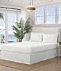 Tommy Bahama Island Estate White Tailored Bed Skirt, Color:White - Image 1