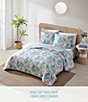 Tommy Bahama Island Orchid Reversible Quilt Mini Set, Color:Pink/Blue - Image 7