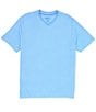 Color:Big Sky Blue - Image 1 - Island Zone Coastal Crest Short-Sleeve V-Neck Tee