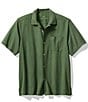 Color:Cucumber Green - Image 1 - IslandZone Coastal Breeze Check Short Sleeve Woven Shirt