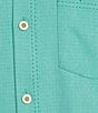 Color:Blue Freeze - Image 4 - IslandZone Coastal Breeze Check Short Sleeve Woven Shirt