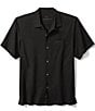 Color:Black - Image 1 - IslandZone Coastal Breeze Check Short Sleeve Woven Shirt