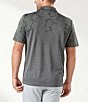 Color:Onyx - Image 2 - IslandZone Palm Coast Tropic Fade Short-Sleeve Polo Shirt