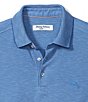 Color:Mountain Bluebell - Image 2 - IslandZone Via Verde Short Sleeve Polo Shirt