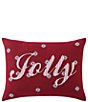 Tommy Bahama Jolly Stripe Holiday Cotton Canvas Decorative Pillow - Image 1
