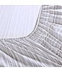 Color:Grey - Image 3 - Kahanu Striped Cotton Percale Sheet Set