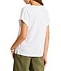 Tommy Bahama Kauai Split V-Neck Short Rolled Sleeve Tee, Color:White - Image 2