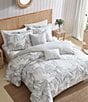 Color:Grey - Image 3 - Kayo Reversible Duvet Cover & Sham Bonus Set