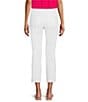 Color:White - Image 2 - Kira IslandZone® Cay Warp Knit Ankle Straight Pants