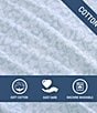 Tommy Bahama Koya Bay Cool Zone Cotton Percale Sheet Set, Color:Blue Sky - Image 7