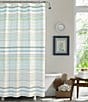 Color:Open Pastel - Image 1 - La Scala Breezer Horizontal Stripe Shower Curtain